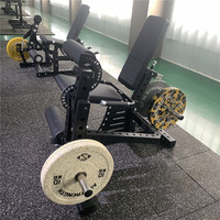 Machine à étirements des jambes assis avec poids, équipement spécial de musculation commercial, extension des jambes, flexion des jambes