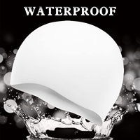 Bonnet de bain en silicone imperméable de haute qualité - Conception unisexe douce et confortable pour enfant
