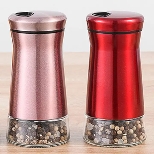 Gran oferta, salero de acero inoxidable, pimentero, agujeros ajustables, elegante, dispensador perfecto, juego de cocina, salero de especias - Product Image 1