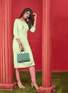 ชุดแต่งกายปากีสถานสำหรับผู้หญิงอินเดียชุดสูท kurti กับกางเกงสำหรับสวมใส่สบายๆในราคาขายส่งจากอินเดีย - Product Image 5