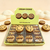Balle de biscuits sandwich DIY avec saveur naturelle de chocolat, garniture en option, jouet anti-stress à presser