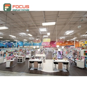 ชั้นวางวิกผมหรูหรา วัสดุไม้และกระจก หลายชั้น สำหรับร้านขายวิกผม - Product Image 4