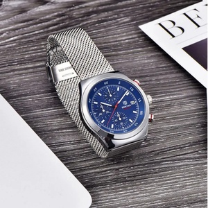 Montre pour homme BENYAR, marque de luxe haut de gamme, montre de loisirs pour homme, bracelet en maille, mouvement à quartz, étanche à 30 mètres - Product Image 4