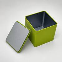 Boîte en métal carrée ou rectangulaire personnalisée en gros pour l'emballage de thé, café, bonbons, chocolat – Étui de rangement minimaliste en métal avec couvercle