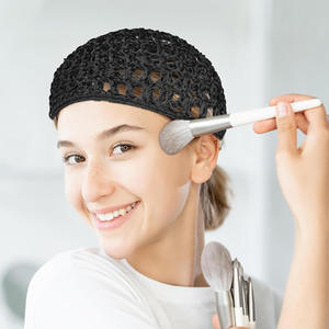 Chapeau Cappy en maille <span class=keywords><strong>pour</strong></span> femmes Casquette en maille <span class=keywords><strong>pour</strong></span> dormir Turban <span class=keywords><strong>de</strong></span> <span class=keywords><strong>nuit</strong></span> Tricoté à la main <span class=keywords><strong>Filet</strong></span> à <span class=keywords><strong>cheveux</strong></span> <span class=keywords><strong>pour</strong></span> femmes Bonnet en crochet - Product Image 2