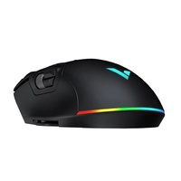 Souris de jeu sans fil USB, souris de jeu avec 6 boutons, design respirant, couleurs RGB, 2,4 GHz/BLE/USB-C, accessoires de jeu pour PC, ordinateur portable, Mac