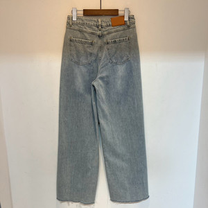<span class=keywords><strong>Jeans</strong></span> larghi larghi a vita alta pantaloni lunghi Casual strappati da <span class=keywords><strong>donna</strong></span> alla moda - Product Image 5