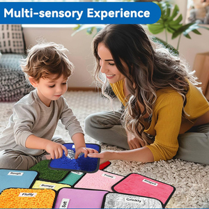 Puzzle orthopédique pour l'autisme sensoriel, 1 pièce, tapis d'acupression pour les pieds, tapis de <span class=keywords><strong>massage</strong></span> en bois, ensemble de jouets éducatifs pour enfants avec boîte - Product Image 4