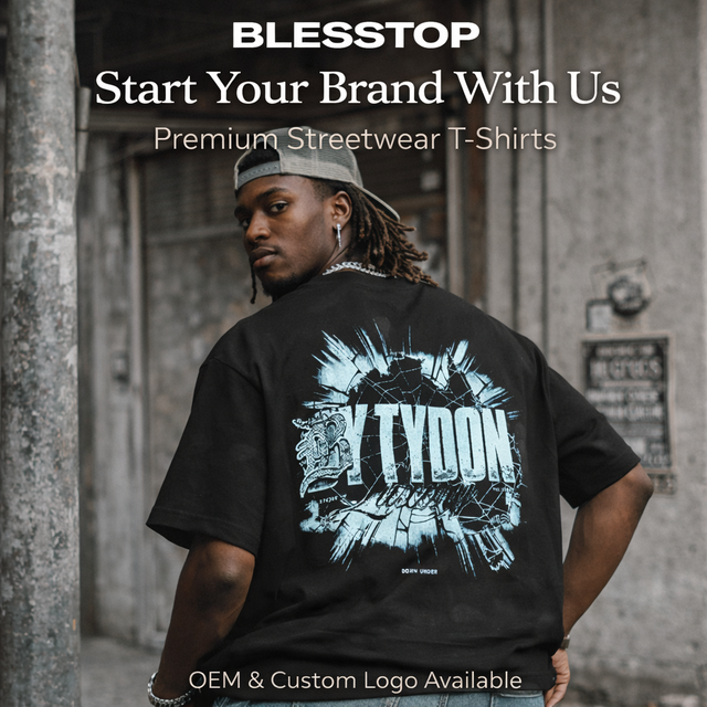 Blesstop Character Graphic T-Shirt Oversized Streetwear Men Vintage Washed 100% Cotton Breathable Drop Shoulder Hip Hop Style