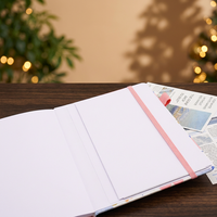 Carnet de notes en cuir PU personnalisé avec pages lignées blanc ivoire, bloc-notes de bureau créatif, production rapide