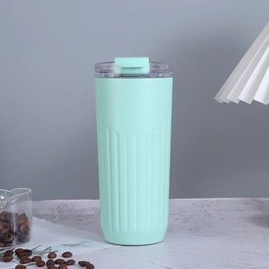 Thermos per Acqua in Acciaio Inox 304 con Design Semplice a Righe, per Studenti, Uomini e Donne, Tazza Regalo Personalizzabile - Product Image 4