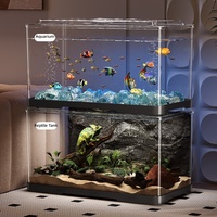 Terrarium rectangulaire intégré anti-évasion et anti-éclatement pour reptiles avec chauffage – Vente en gros
