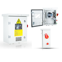 Interrupteur de coupure visible boîtier de distribution de carte de panneau monophasé armoire d'alimentation cc boîte personnalisée distributeur de puissance industrielle