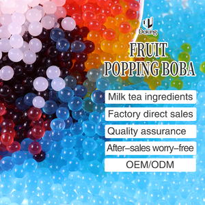 Doking Factory Wholesale OEM Quality Boba Milk Tea Material Special Bubble Tea Ingredient Juice Syrup Mint Flavor Popping Boba - Product Image 2