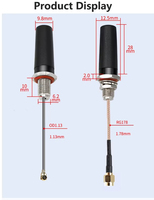Antenne sans fil omnidirectionnelle 2.4G WiFi, antenne extérieure étanche, montage par vis