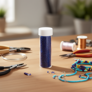 Perline luminose blu da 3 mm di Ilan Abalorio per la creazione di gioielli - Product Image 3