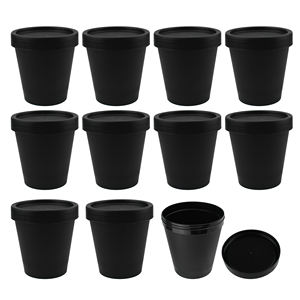 Pink Black PP Cream 30g-200g Empty <strong>Slime</strong> Container Plastic Cosmetic <strong>Pot</strong> for Facial Mask Eye Cream Lotion for Skin Care - Product Image 2