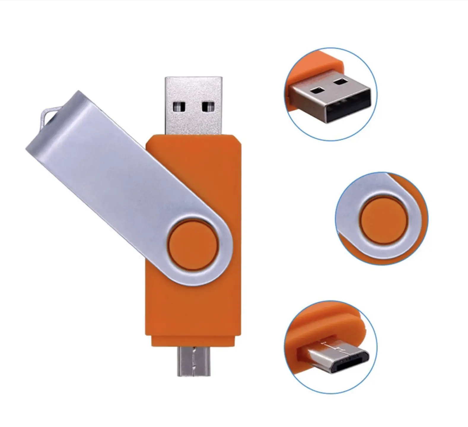 Otg key USB flash drive 32GB 64GB 128GB memoria Flash 16 GB para teléfonos inteligentes 2 en 1 CLE USB 3,0 2,0 pendrive