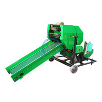 Mini Enfardelleuse-Rouleuse pour ensilage de luzerne et de maïs, Prix usine, Machine d'emballage pour ensilage d'herbe