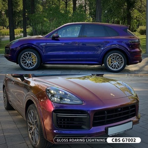 Pegatina para envolver el coche, vinilo, color morado, azul - Product Image 3