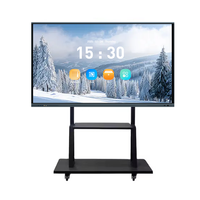 Tableau Blanc Interactif 4K LCD de Diverses Tailles, Android 15 3588 AI, Tableau Blanc Interactif Mural, Tableau d'Enseignement EDLA en Stock