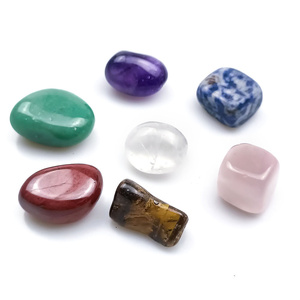 Méditation spirituelle cristal cœur guérison cristal 7 Chakra Tumbling Stone boîte ensemble double <span class=keywords><strong>point</strong></span> baguette kit pour cristal artisanat <span class=keywords><strong>cadeau</strong></span> - Product Image 5