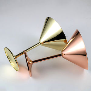 الفاخرة الفولاذ المقاوم للصدأ 304 مارتيني الزجاج جونميتال الأسود زجاجات الشمبانيا المربعة القدح كوب نبيذ أحمر كوب - Product Image 3