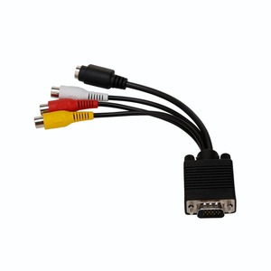 Para PC, ordenador portátil, proyector <span class=keywords><strong>AV</strong></span>, 20CM, SVGA, VGA a TV s-video, RCA, <span class=keywords><strong>AV</strong></span> 3, Audio, 3RCA, adaptador de salida de vídeo, convertidor de <span class=keywords><strong>Cable</strong></span> - Product Image 3