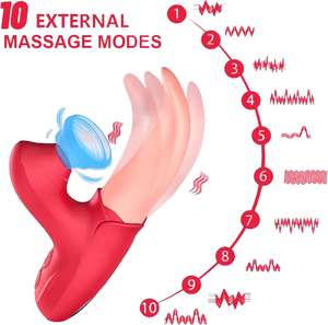 Vibrador LOVE.A para lamer y chupar. Venta directa de fábrica y se acepta MOQ bajo. personalización.venta al por mayor. - Product Image 3