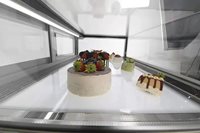 Vitrine Réfrigérée Simple Niveau pour Présentation de Desserts au Chocolat, Pâtisseries et Gâteaux – Équipement de Réfrigération pour Boulangeries et Pâtisseries