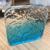 Bloc de verre en cristal avec trou brique de verre transparente bloc de verre décoratif pour la décoration intérieure