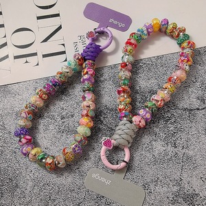 Correa de muñeca de cuentas de plástico de dibujos animados hecha a mano, bonita, antipérdida, cadena de moda, cordón para teléfono para <span class=keywords><strong>iPhone</strong></span> 17 16 15 14 <span class=keywords><strong>13</strong></span> 12 11 - Product Image 6