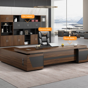 Luxury <strong>Extendable</strong> Wooden Executive <strong>Desk</strong> for Home Office Use Crafted From Wood with Ergonomic Features and Modern Style - Product Image 2