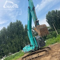 Gebrauchter Bagger zum Verkauf Kobelco SK210 Geringe Laufleistung Originallackierung Sofort Einsatzbereit Kraftstoffeffizient Langlebige Konstruktion Klimaanlage