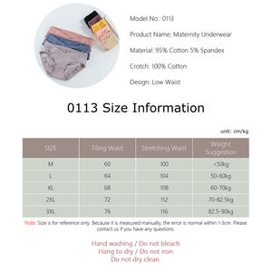 <span class=keywords><strong>M</strong></span> L XL XXL 3XL toptan özel Logo artı boyutu düşük bel nefes pamuk kadın gebelik ve annelik giyim külot iç çamaşırı - Product Image 2