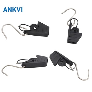 Serre-câble en acier inoxydable type bec de canard pour ancrage de câble aérien FTTH - Product Image 3
