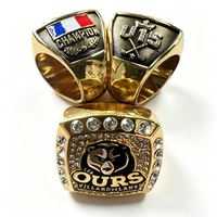 Cincin Kejuaraan Paduan Seng Buatan Produsen, Cincin Juara Sepak Bola, Bisbol, Binaraga, Tinju, Hoki Kustom