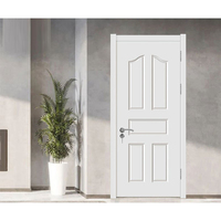 Portes intérieures en bois massif modernes personnalisées pour appartement, projet commercial, porte battante