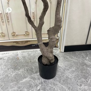 Oh arti grandi piante artificiali albero <span class=keywords><strong>Bonsai</strong></span> olivo artificiale 210cm di altezza resistenza finto ulivo Indoor albero - Product Image 5