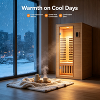 Cabina de Sauna con Selección de Madera Premium, Paneles de Vidrio sin Juntas, Controles Digitales e Interior Personalizado para Proyectos Residenciales de Lujo