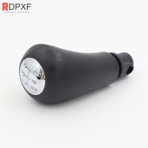 Pour Renault Clio MK3 2005-2009 MEGANE SCENIC Mk2 <span class=keywords><strong>Kangoo</strong></span>, pommeau de levier de vitesse, housse anti-poussière en cuir, pommeau de levier de vitesse 5 vitesses. - Product Image 5