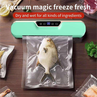 Mini scelleuse sous vide portable à faible bruit pour la maison, machine d'emballage semi-automatique, boutons tactiles, utilisation en cuisine
