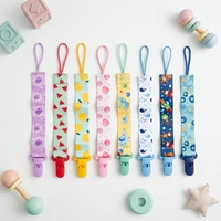 6 attaches-sucettes pour bébé, clips de fixation pour sucettes, chaînes porte-sucettes, accessoires essentiels pour bébés garçons et filles