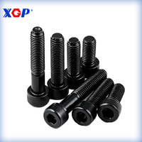 Vis à tête cylindrique à six pans creux en acier allié, grade 12.9, finition oxyde noir, DIN 912 M6 M8 M10, métrique