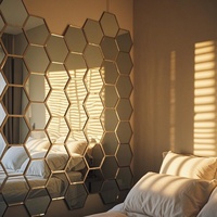 Modern Copper-Free Silver Coated Mirror on Float Glass Self-Adhesive Wall Mirror for Bathroom Use Eco-Friendly Customizable Size