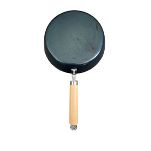 Sartén redonda de madera de haya antiadherente, solo se puede lavar a mano, sin recubrimiento, para cocinar - Product Image 2