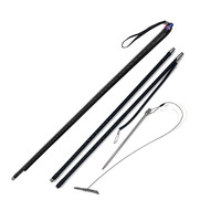 Perche à harpon en fibre de carbone de 290 cm (9 pieds) pour la pêche sous-marine, la plongée et la chasse au harpon hawaïen, avec embout coulissant