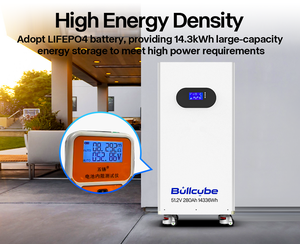 Batterie au lithium Bullcube 14,3 kWh OEM&ODM personnalisée 51,2 V 48 V facile à installer 280 Ah Roller GX-51280-RL 51,2 V LiFePO4 - Product Image 3