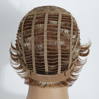 Perruque Pixie Synthétique Faite à la Machine, Cheveux en Fibre Résistante à la Chaleur, Courte Perruque Pixie Synthétique sans Colle Faite à la Machine pour Femmes Blanches