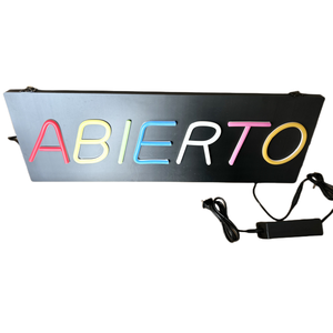 Welcome Customized Colorful Shop ABIERTO Led <b>Light</b> <b>Neon</b> <b>Sign</b> - Product Image 2